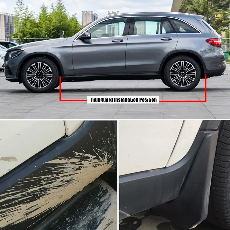 TONLINKER Guardabarros – Mercedes-Benz GLC X253 250 300 350 2015-2019 - imagen 5