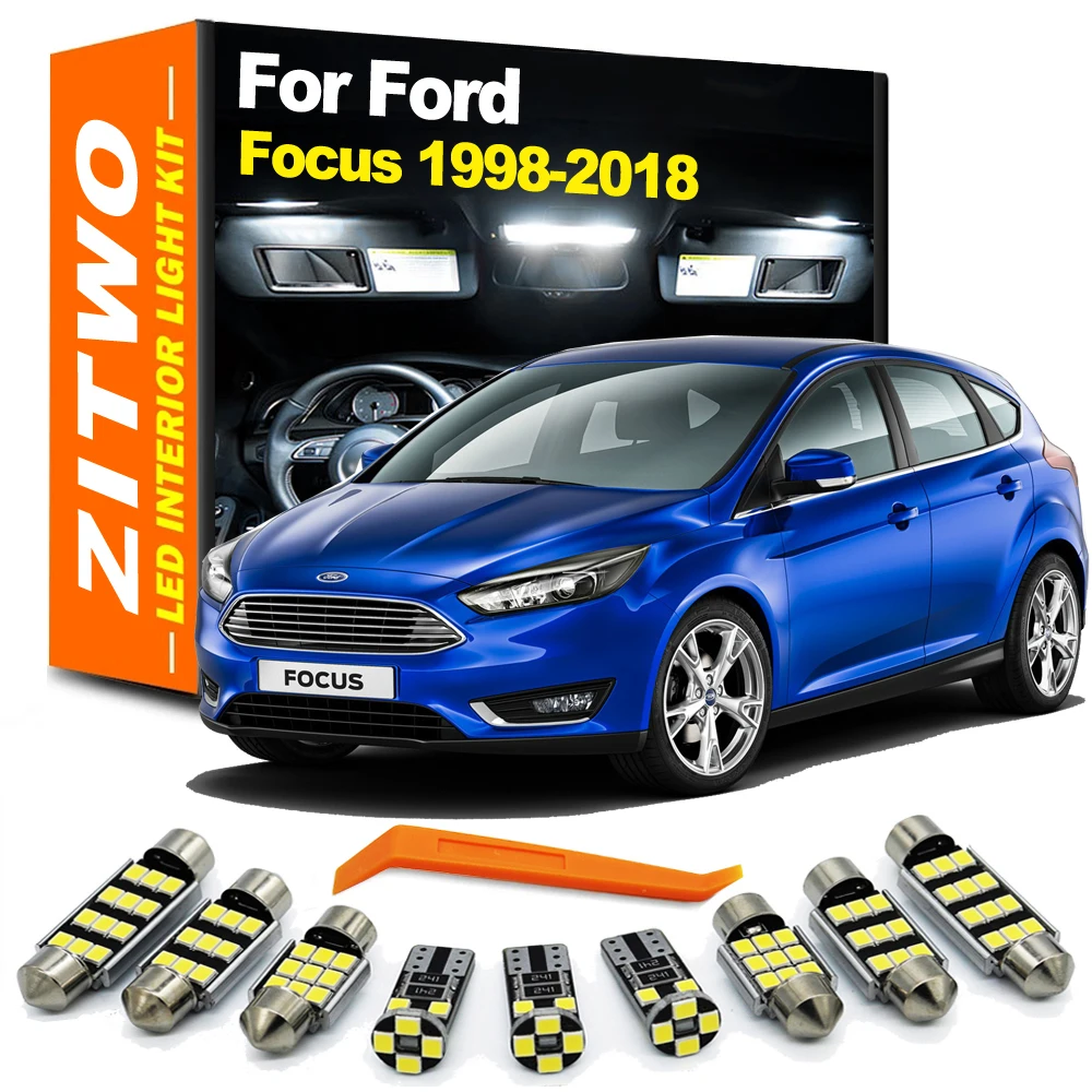 Kit luces LED interior Ford Focus MK1-MK3: techo y lectura