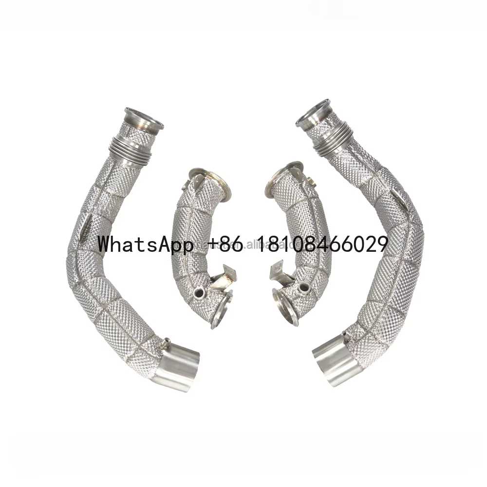 Tubo de bajada acero inoxidable para BMW M8 F91 F92 F93 4.4 Turbo