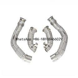 Tubo de bajada acero inoxidable para BMW M8 F91 F92 F93 4.4 Turbo