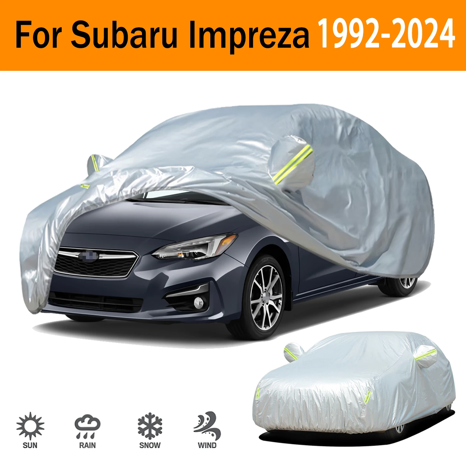 Cubierta antinieve Subaru Impreza antipolvo exterior y protección UV