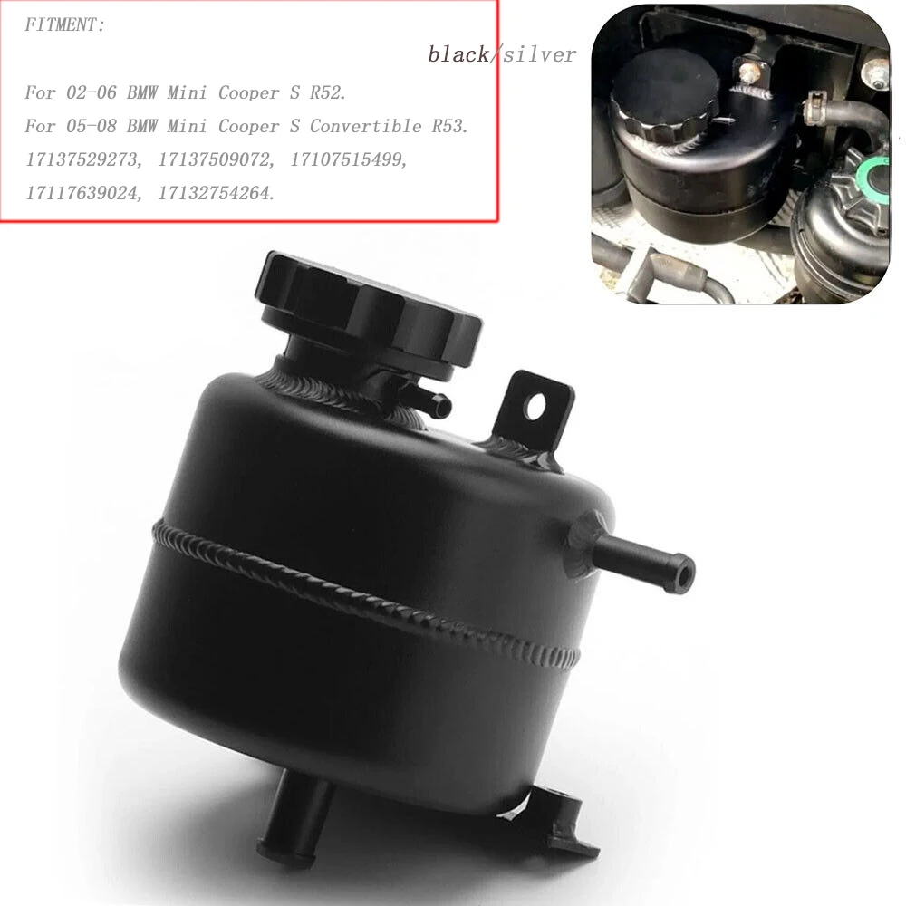 Tanque de expansión de refrigerante, cabezal de radiador de agua para Mini Cooper S R53 R52, accesorios de actualización de aluminio para automóviles - imagen 3