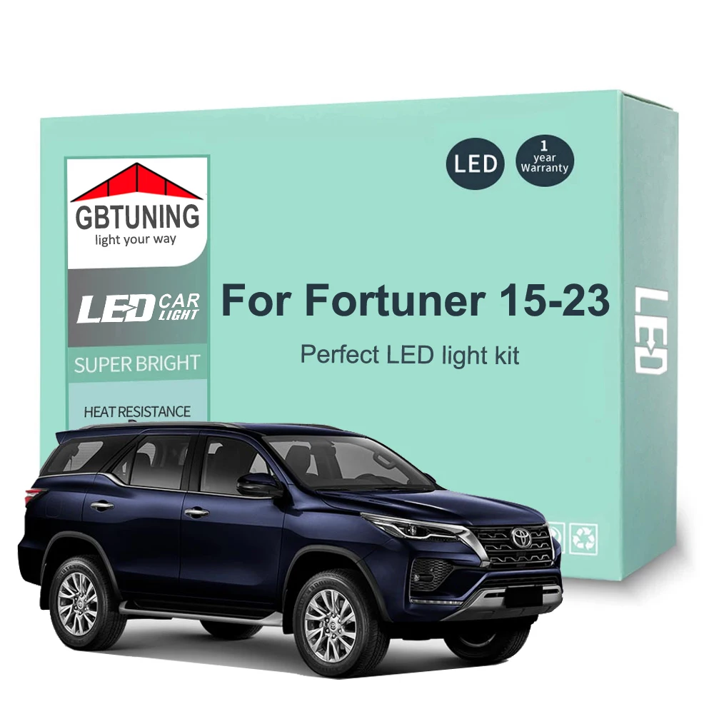 Kit de bombillas LED interiores CANBUS para Toyota Fortuner MK2