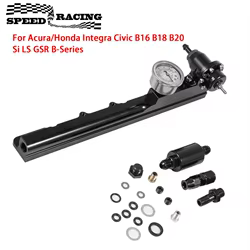 Regulador de presión con manómetro y rampa B-Series Honda
