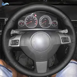 Funda de cuero negro para volante Opel Astra H, Vectra C y Zafira B
