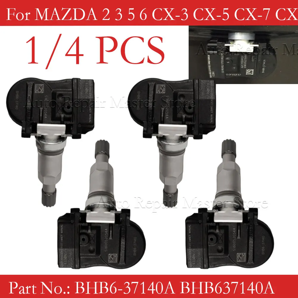 637140 Sensor TPMS Mazda 2/3/5/6 y CX-5 433 MHz