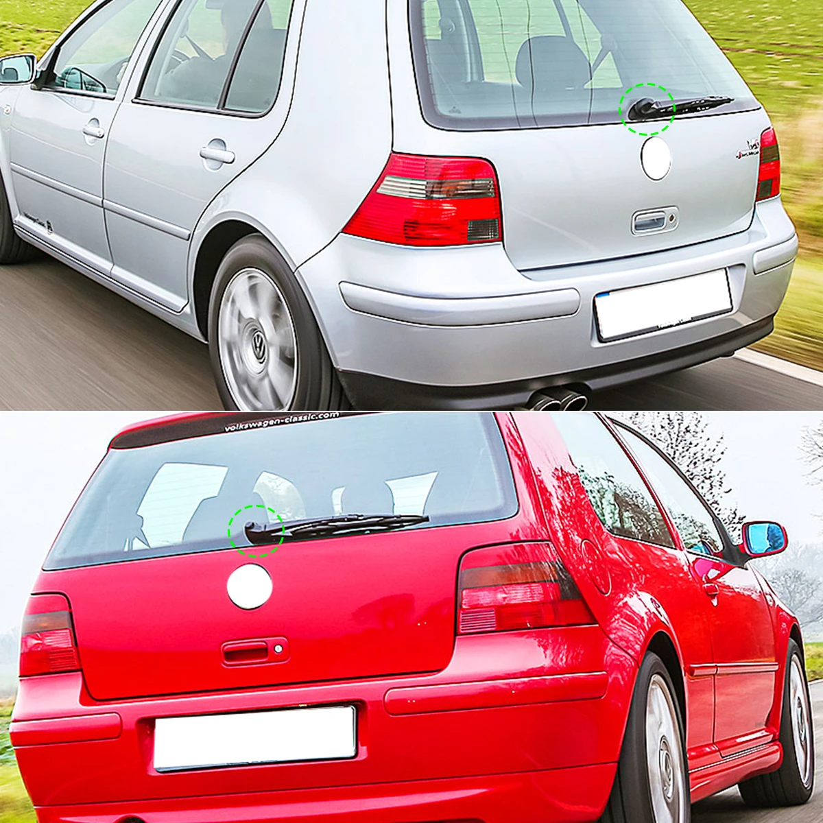 Brazo limpiaparabrisas trasero VW Golf 4 con boquilla lavaparabrisas - imagen 3