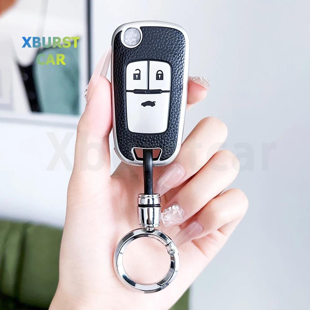 Funda para llave de coche cuero TPU - Chevrolet Malibu, Captiva