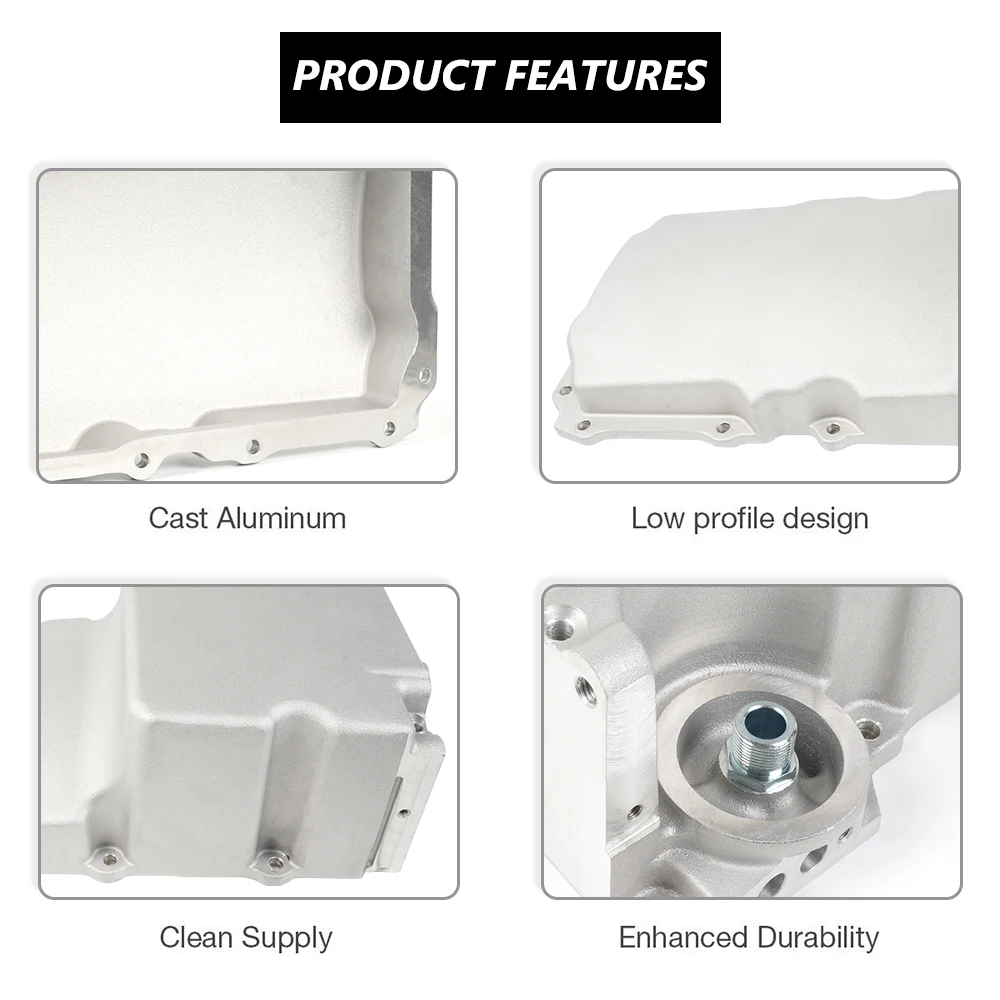 Kit de cárter de aceite de aluminio RASTP para motores GM LS V8 clásicos - imagen 5