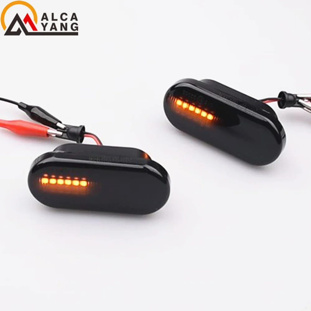 vista nocturna del intermitente LED