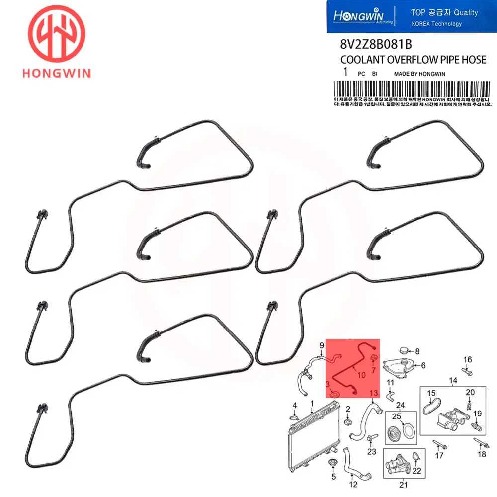Manguera desbordamiento refrigerante Ford Fiesta 1.6 2011-2018