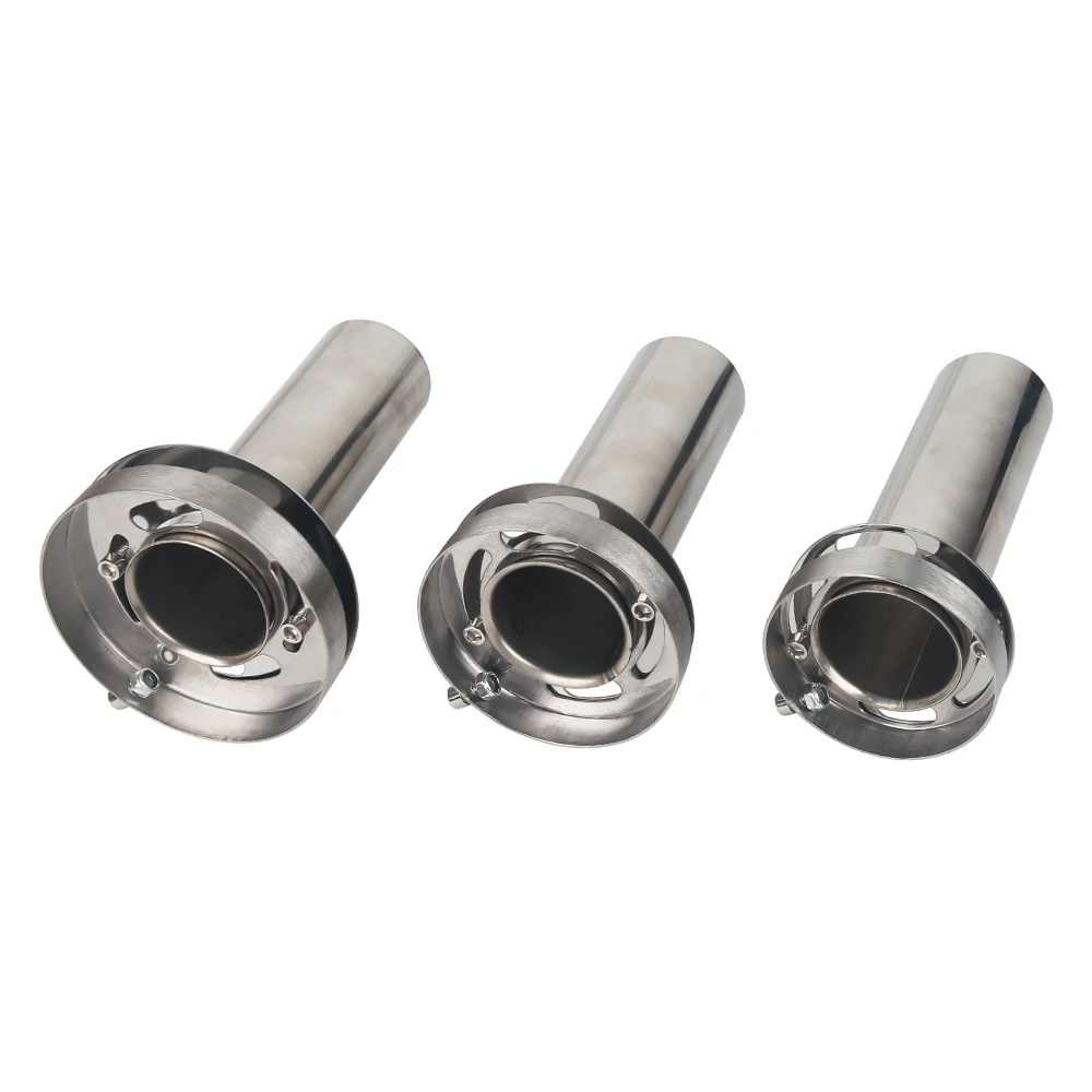 Silenciador escape cromado universal - 85 a 110 mm - imagen 3