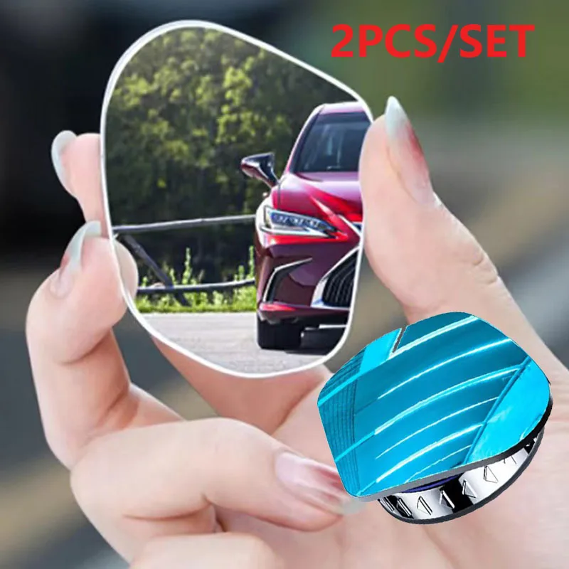 Nuevo espejo retrovisor de punto ciego de adsorción para coche, gran angular 360, espejo redondo pequeño ajustable, espejo retrovisor auxiliar inverso para coche - imagen 2