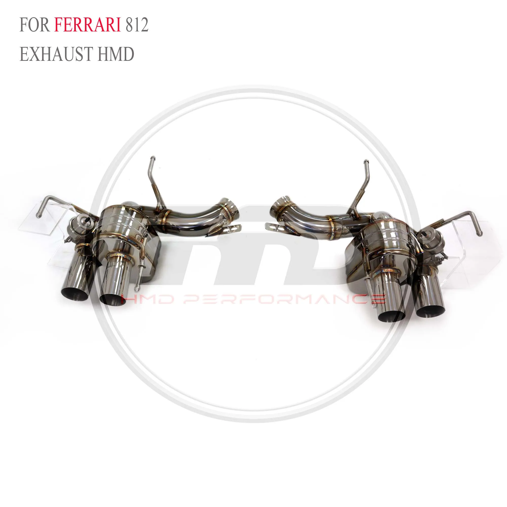 HMD Catback acero inoxidable con válvulas rendimiento – Ferrari 812
