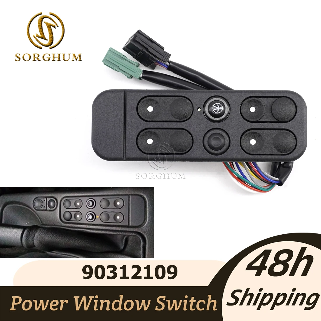 SORGHUM 90312109 Interruptor elevalunas – Opel Vectra A