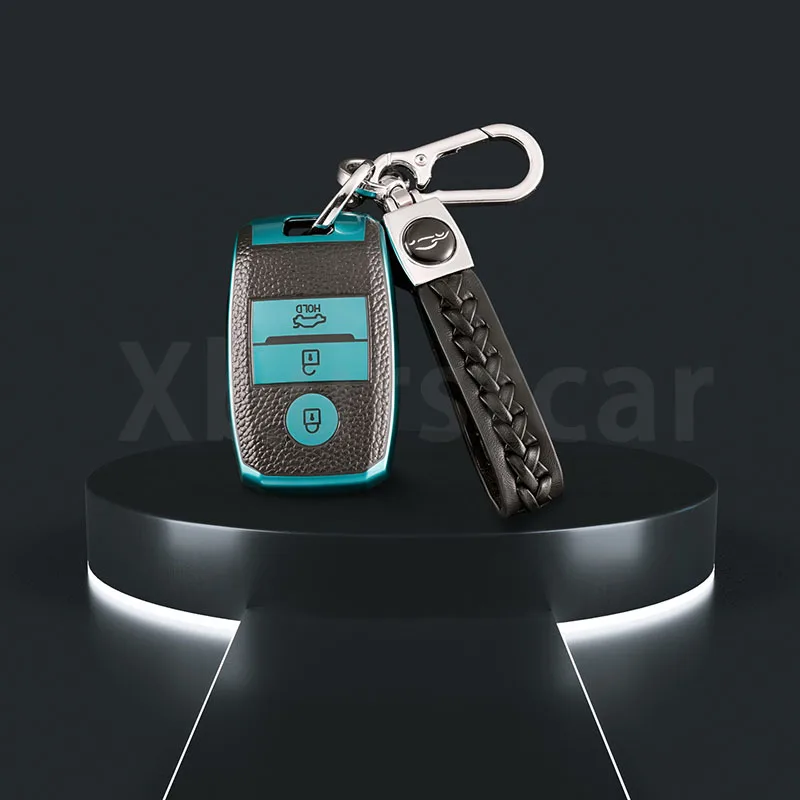 Funda de llave Kia de cuero, 3 botones – Rio, Sportage y Niro - imagen 4