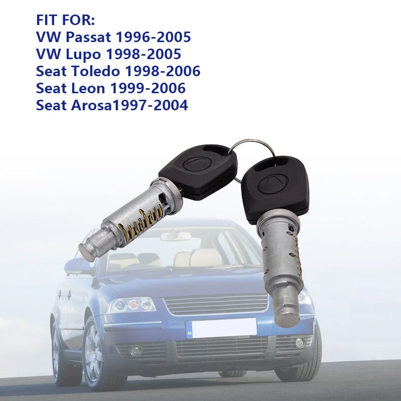 Kit cilindro cerradura puerta 3B0837167 VW Passat Toledo Leon Arosa - imagen 2