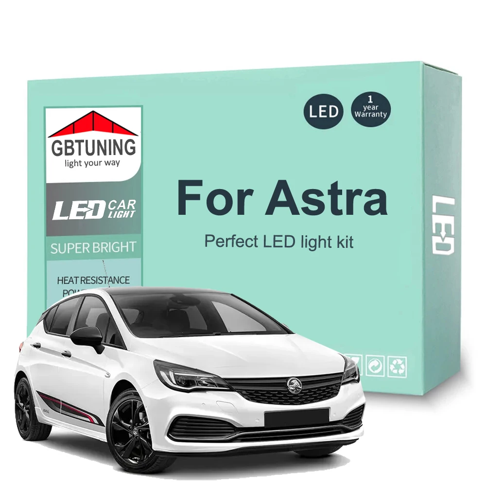 Kit de bombillas LED interiores Canbus para Opel Astra G, H, J y K