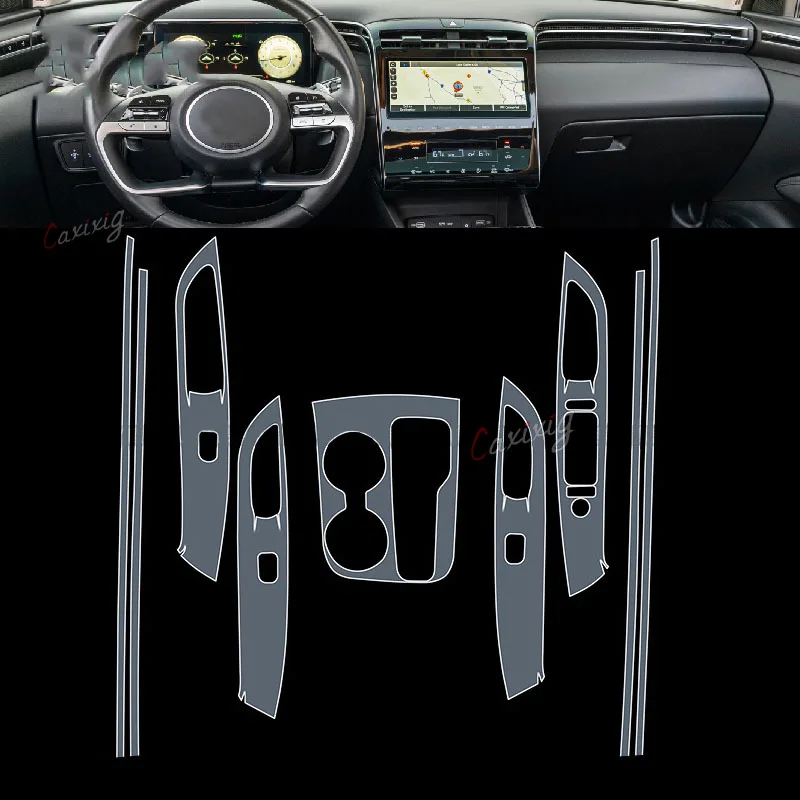 Protector consola central antihuellas TPU Hyundai Tucson NX4 2021-2023 - imagen 2