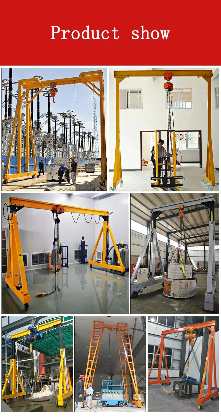 Grúa de pórtico con motor eléctrico