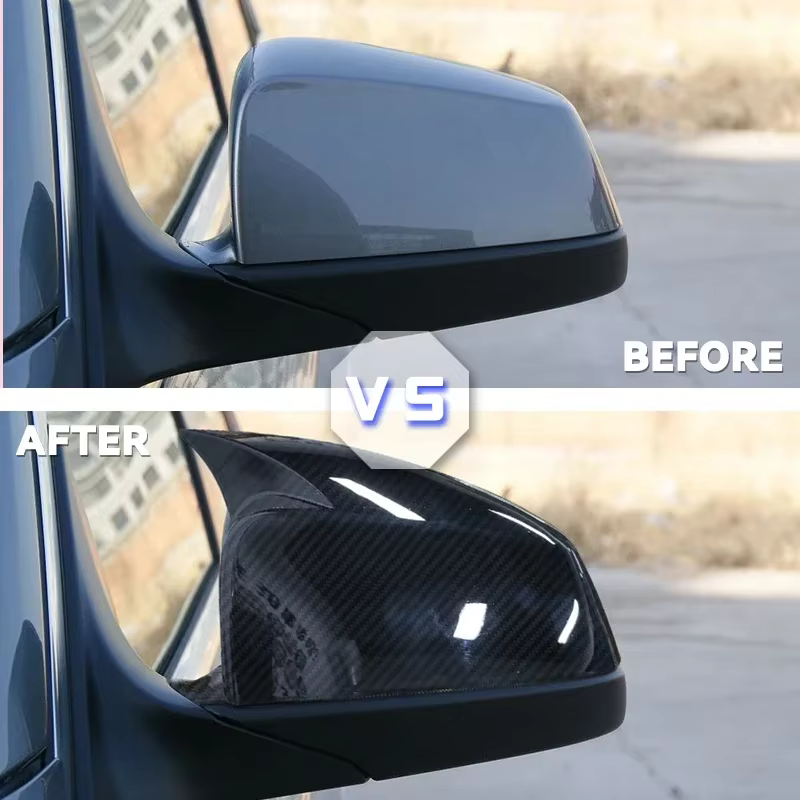 Carcasa de espejo de fibra de carbono para BMW Serie 5, 6 y 7 - imagen 2