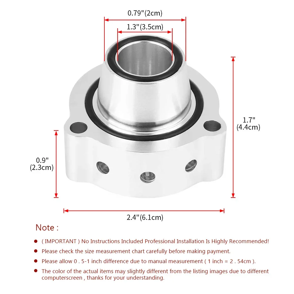 Válvula de descarga turbo BOV para Audi TT Mk2 y VW Golf Mk5 GTI 2.0T - imagen 3