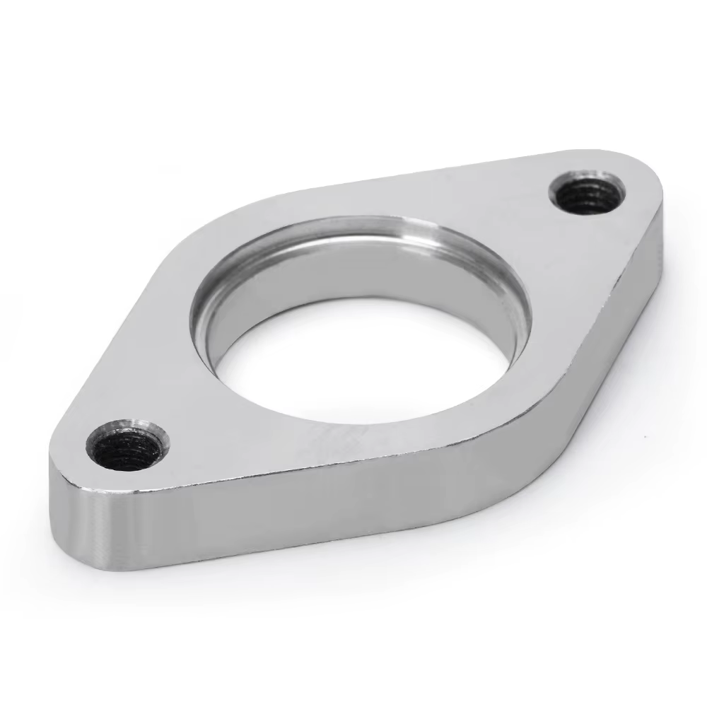 Tubo Wastegate WLR Racing 38mm Acero Inox Brida 2 Pernos - imagen 2
