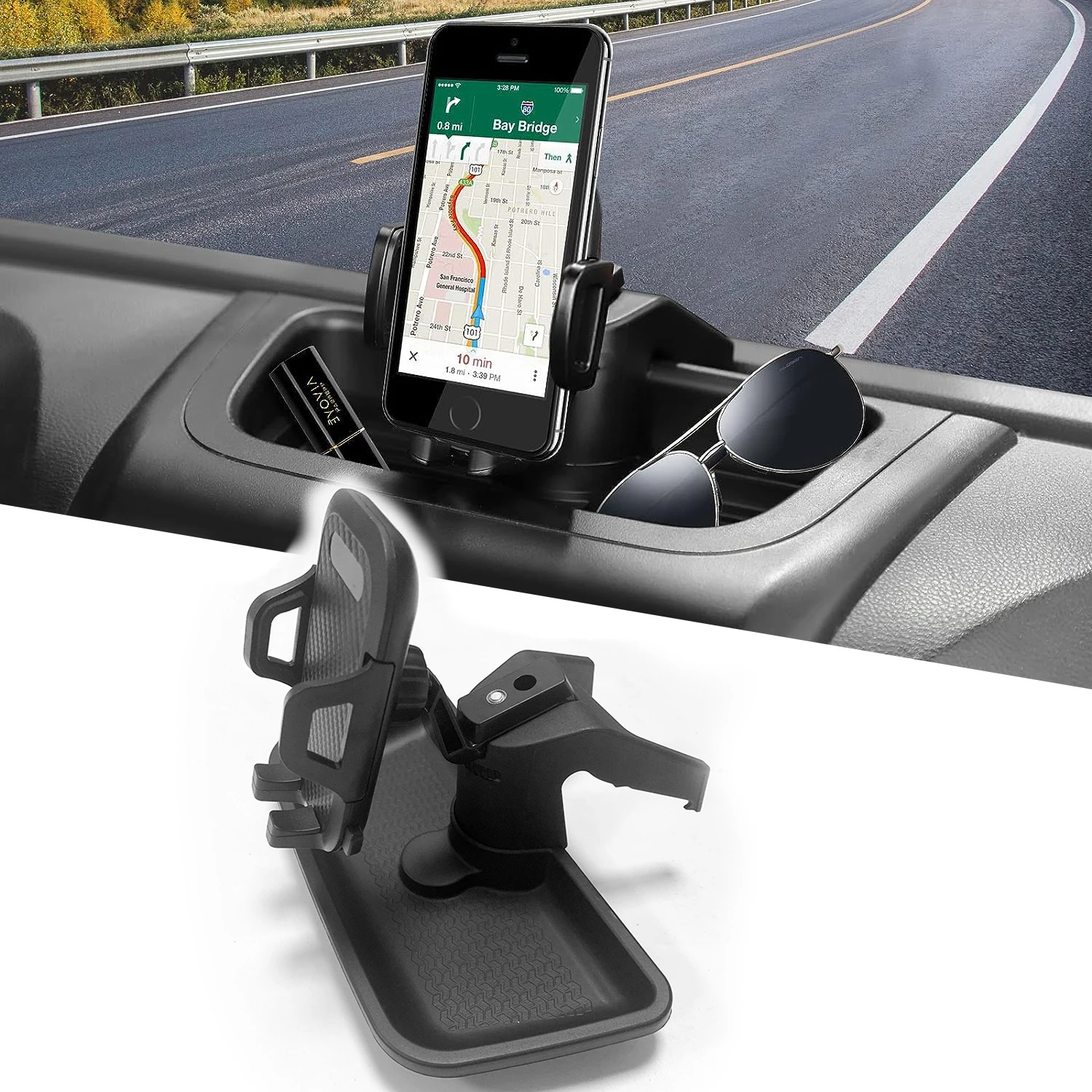 Bandeja portaobjetos Jeep Wrangler JK con soporte para móvil - imagen 3