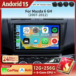 Radio multimedia Android 15 Mazda 6 GH 2007-2012 con GPS y CarPlay