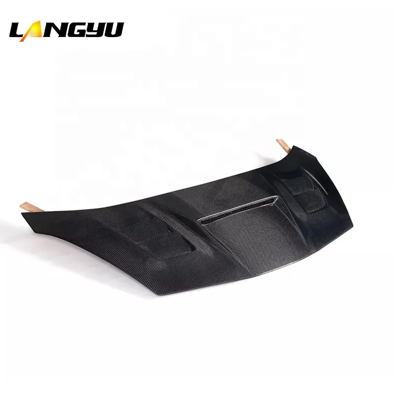 Capó fibra carbono Langyu para Honda Fit 2009-2013 estilo deportivo - imagen 4