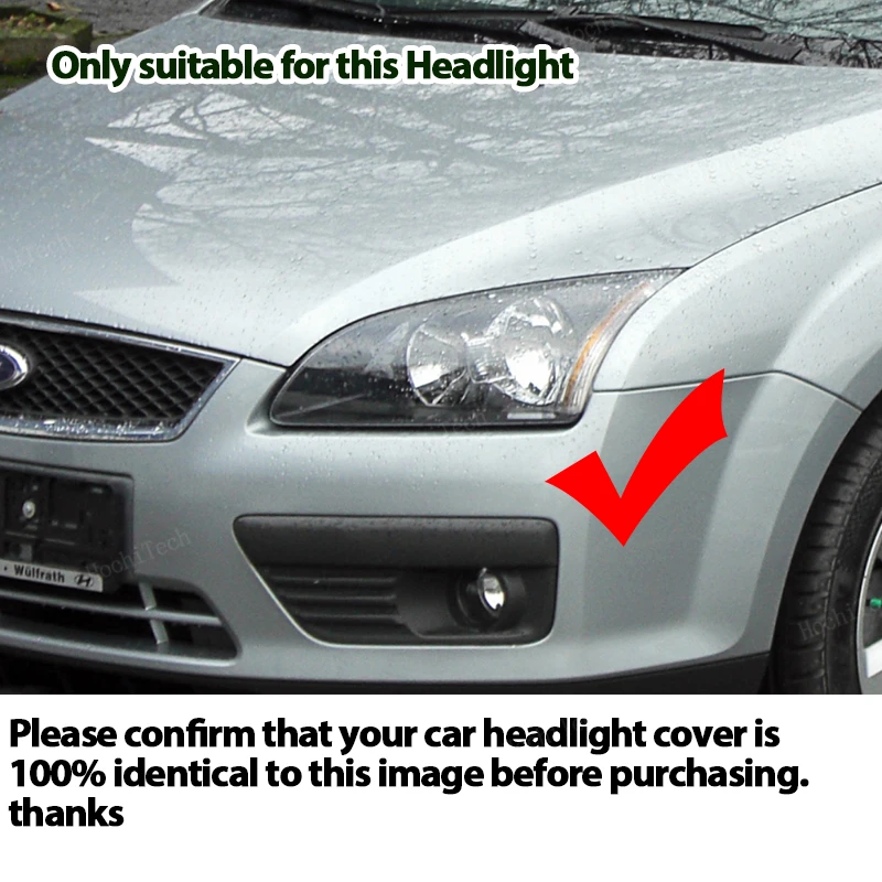 Tulipa de faro delantero transparente – Ford Focus MK2 2004-2007 - imagen 2
