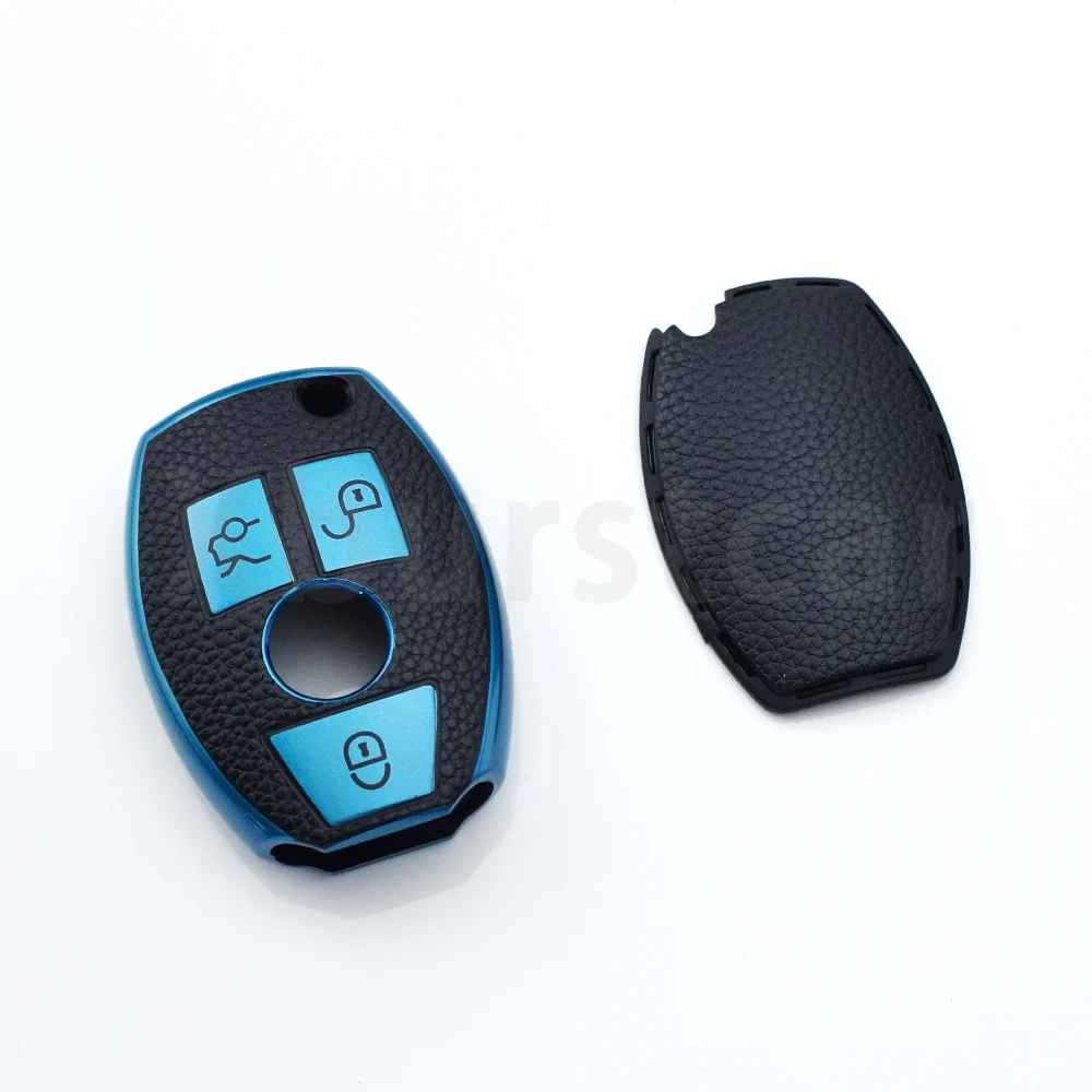 Funda de cuero para llave Mercedes-Benz A C E CLA GLA - imagen 5