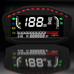Tacómetro digital universal GPS con odómetro para moto