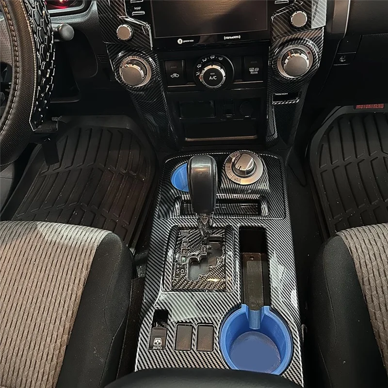 Embellecedor de consola de cambio Toyota 4Runner, ABS efecto carbono - imagen 4