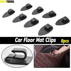Kit clips sujeción alfombrillas universales coche – sistema antideslizante 8 piezas