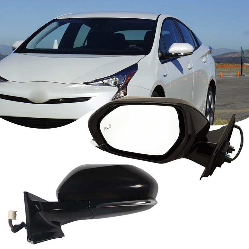 Espejo retrovisor RHD 9 pines para Toyota Prius 2016-2022