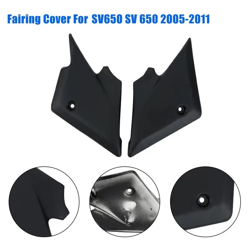 Paneles laterales negros para carenado – Suzuki SV650 2005-2011 - imagen 2