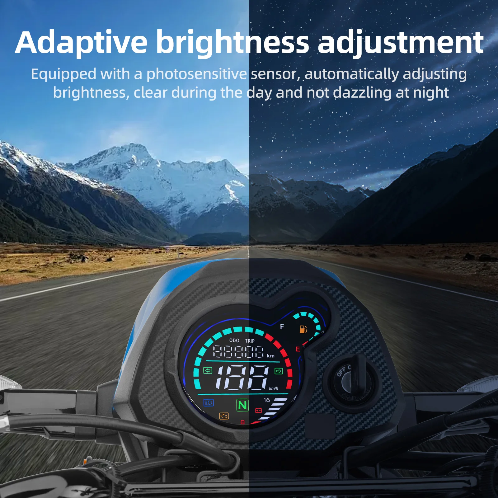 Velocímetro digital LCD Italika BIT 150 - Odómetro panel motocicleta - imagen 3