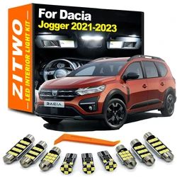 ZITWO Kit de luces LED para interior, maletero y matrícula Dacia