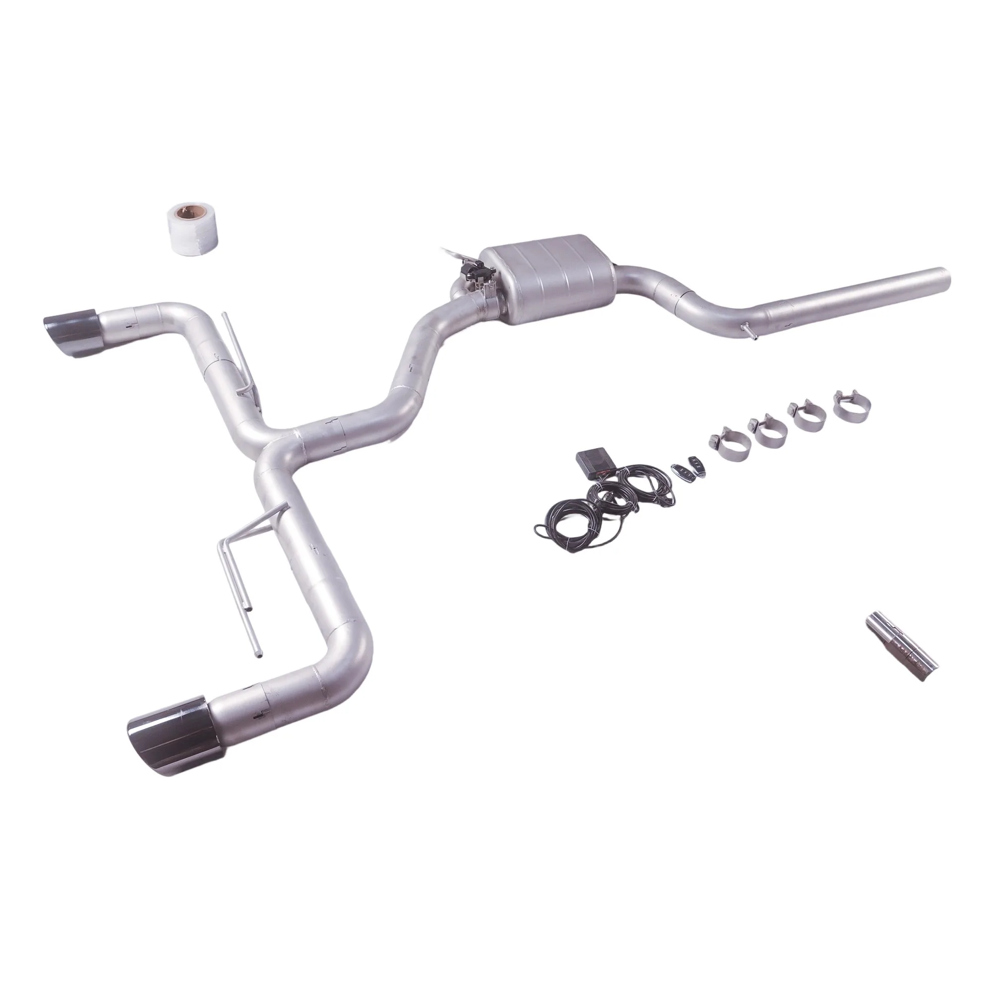 Escape catback Volkswagen Scirocco R 2.0T puntas negras 2009-2016 - imagen 2