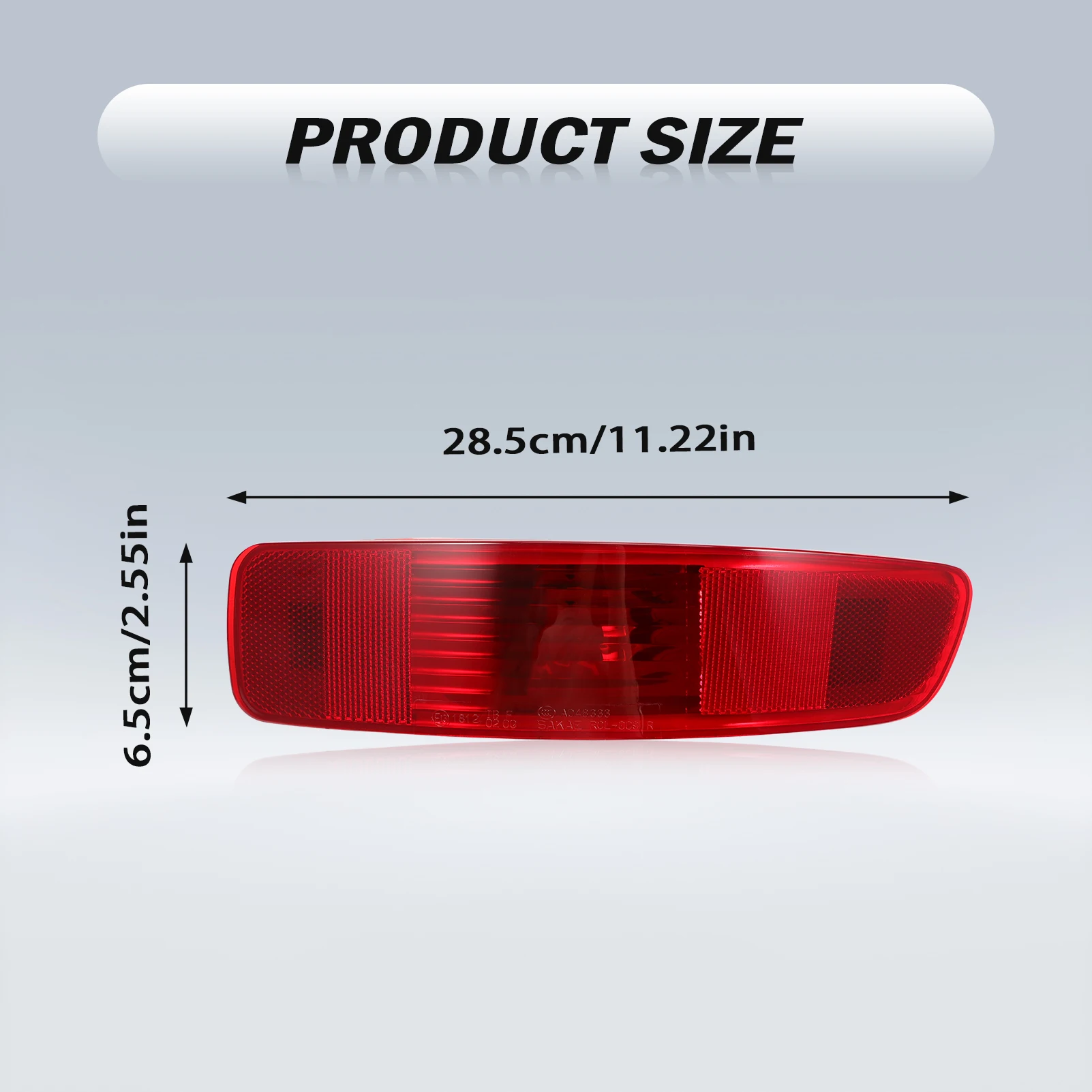 Mitsubishi 8355A004 reflector paragolpes trasero Outlander 2007-2013 - imagen 2