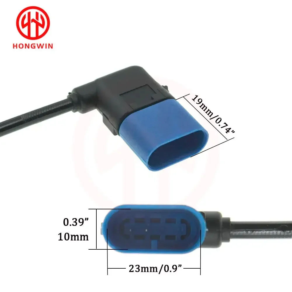 Detalle del sensor ABS y sus conexiones