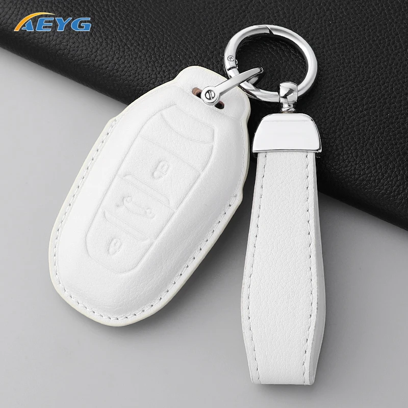 Funda de cuero para llave Peugeot 308, 3008 y Citroën C3, C4 - imagen 4