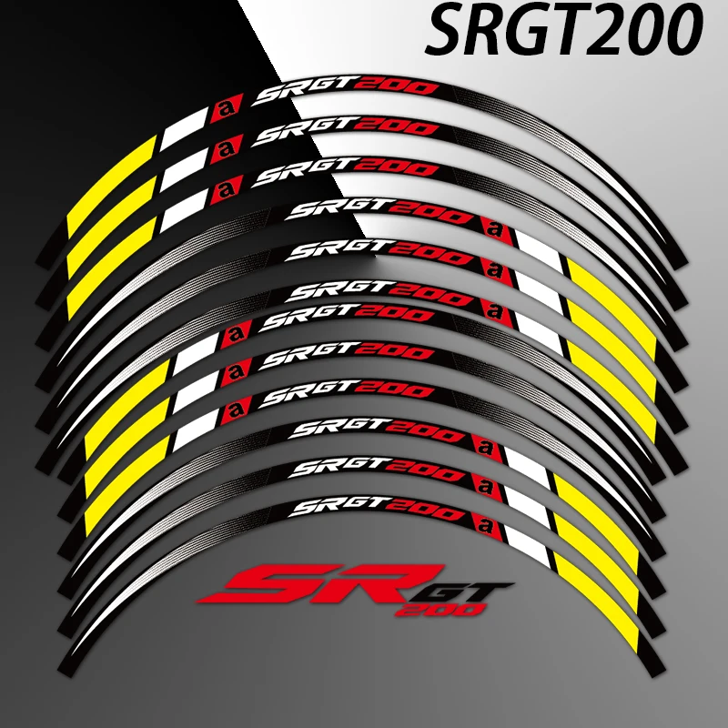 Pegatina reflectante impermeable para llanta – Aprilia SR GT 200 - imagen 2