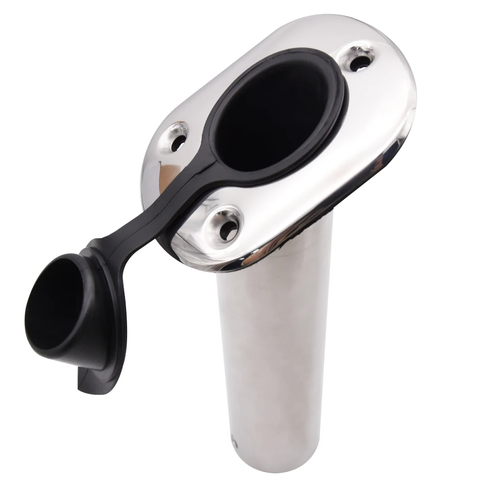 Soporte para caña de pescar de acero inoxidable, montaje empotrado - imagen 3