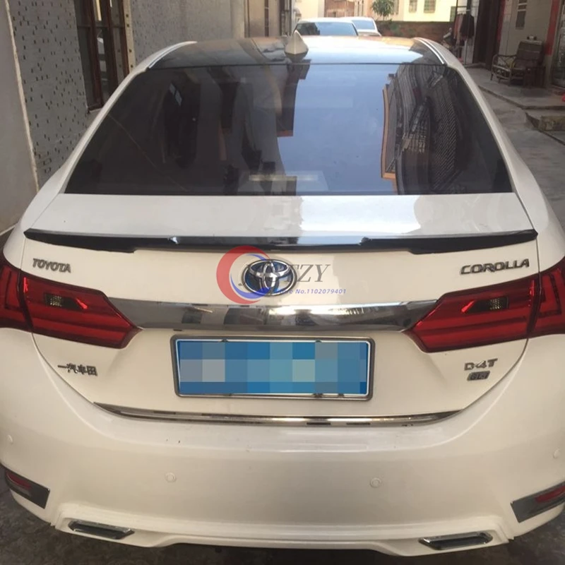 Alerón trasero ABS negro brillante para Toyota Corolla 2014-2018 - imagen 3