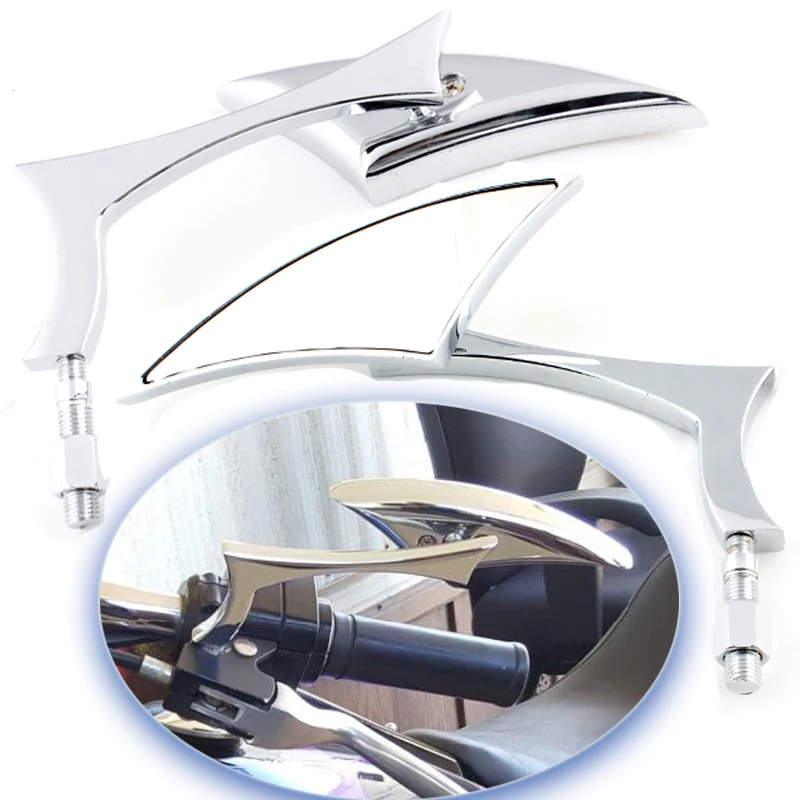 Espejo retrovisor Blade aluminio cromado Honda VTX1300C Fury - imagen 4
