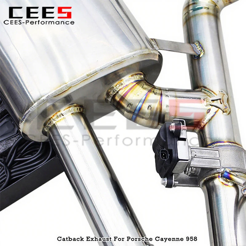 Escape CEES deportivo con válvula para Porsche Cayenne 958 V6 3.6 - imagen 4