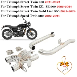 Escape Triumph Street Twin - tubo frontal y silenciador