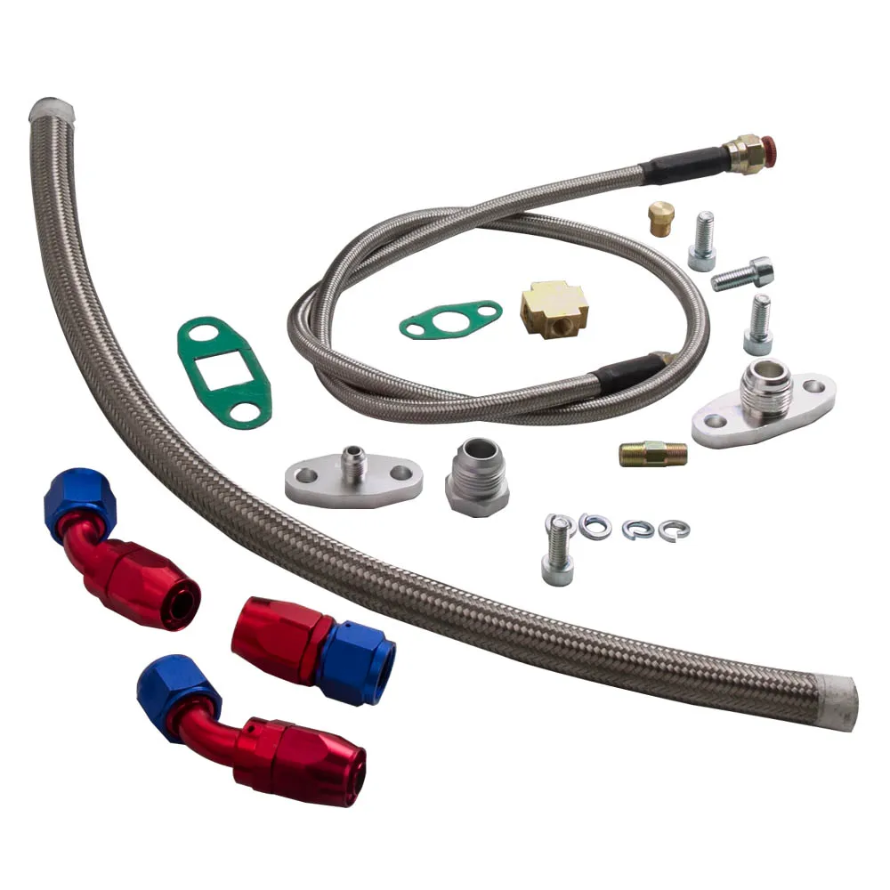 Detalle de las conexiones del kit universal para turbo
